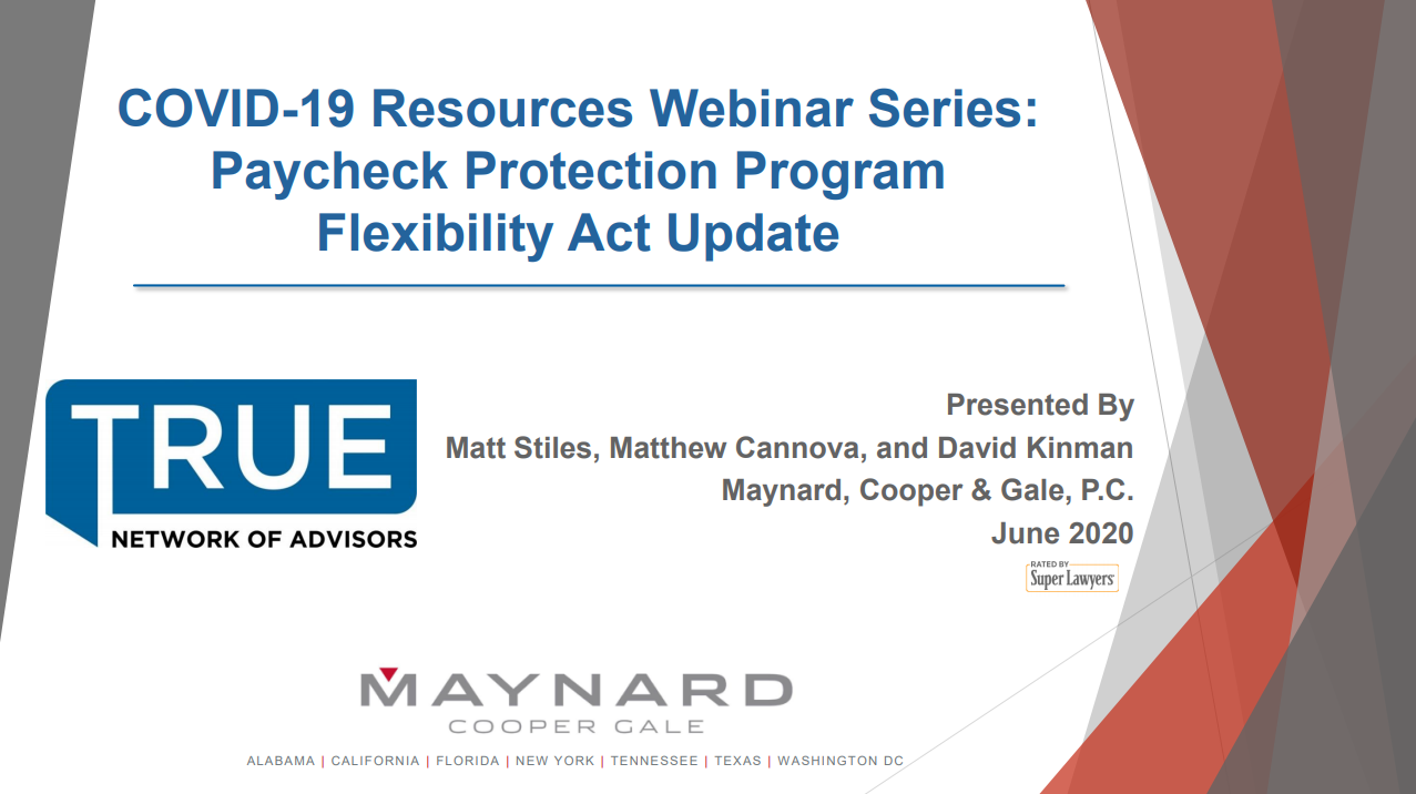 Maynard Webinar Title Page June 2020