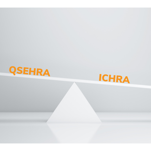 scale comparing ICHRA vs. QSEHRA