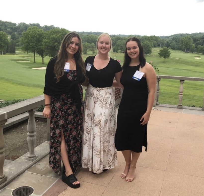 From left: KIG interns Kayleigh LeVan, Sarina Steigerwald and Miranda Federinko.