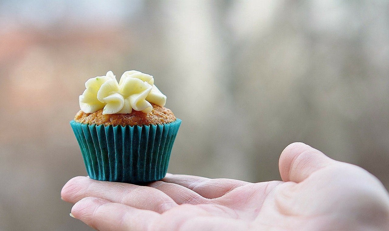 Cupcake with icing